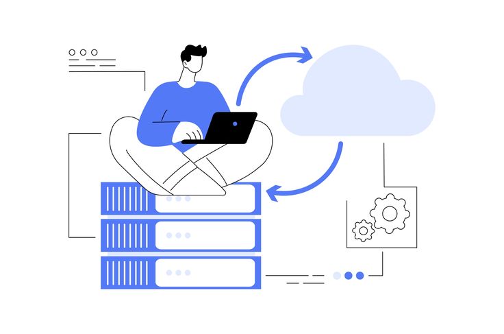Backup Server Abstract Concept by Visual Generation Creative Market