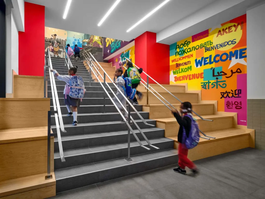 Highbridge Campus Main stair2 scaled optimized